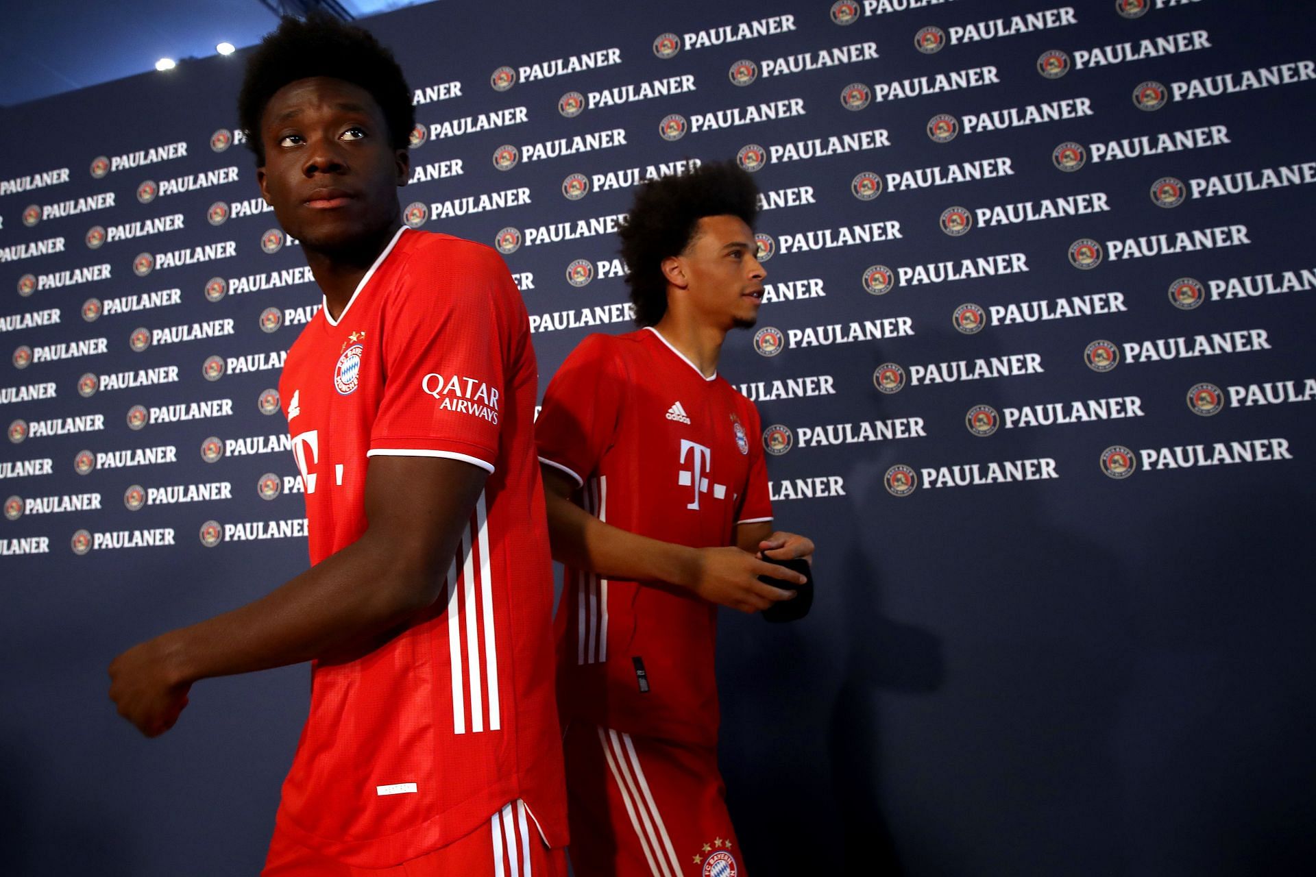 Alphonso Davies (left) has been a revelation for club and country.
